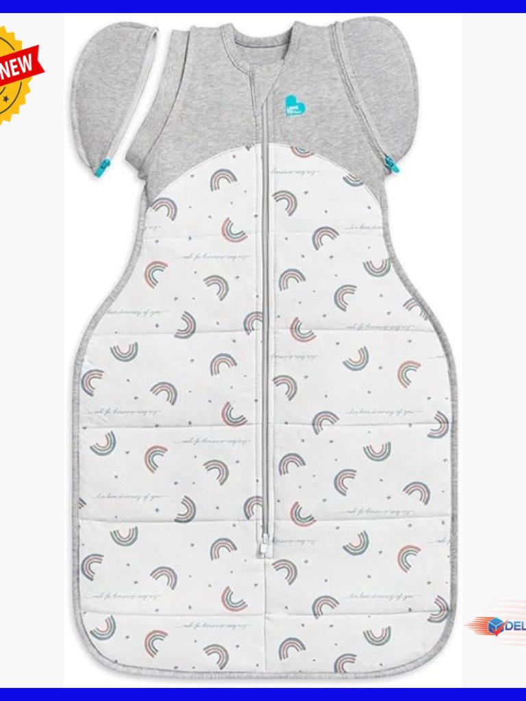 Baby Swaddle Transition Bag, 2.5 Tog, Medium 13-19 Lbs, Cotton, Arms-Free Sleep